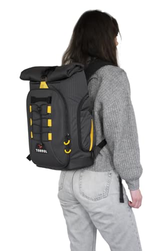 Torvol Drone Explorer Backpack MINI, Compact Drone and Camera Backpack – Modular Compartments, Laptop, Clothes, Rain Cover, Carry On Luggage Size – Black – 13L+8L