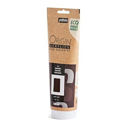 PEBEO Origin 240ml (8.11 fl oz) Acrylic Paint, Burnt Umber - color: Burnt Umber