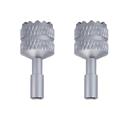 1 Pair Controller Stick Replacement for DJI RC/RC 2，Remote Controller Aluminium Thumb Sticks for DJI Mini 3 Pro/Mini 4 Pro/Air 3 Flip Fly More Combo Drone Accessories(Silver Grey)