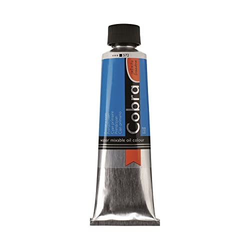 Cobra Water-Mixable Oil Color 40 ml Tube - Primary Cyan