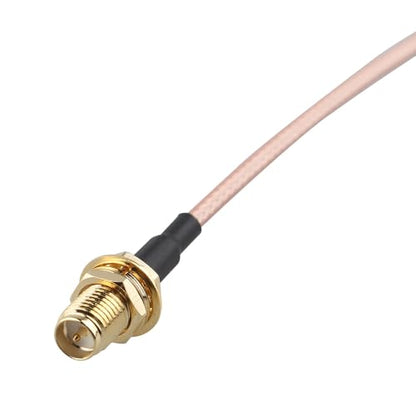 2pcs RP-SMA Male to RP-SMA Female Bulkhead Mount WiFi Aerial Antenna Extension Cable RG316 Coaxial Cable 50cm/20 inch for Wireless PCI Express PCIE Network Card WiFi Router USB Adapter - size: 50cm