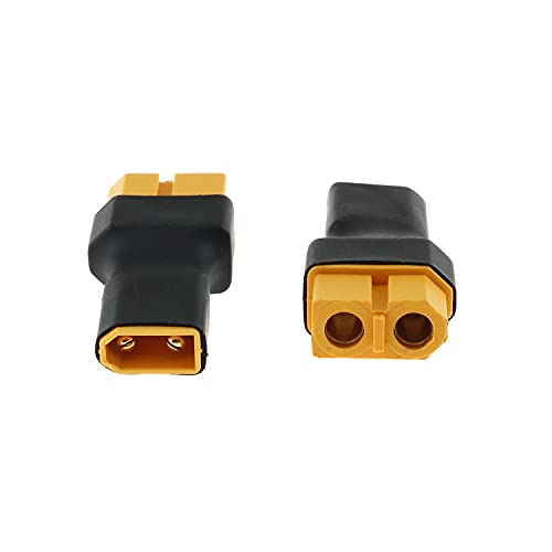 RLECS 2pcs XT-60 Female to XT-30 Male Wireless Connector for Drone FPV Wireless Connector