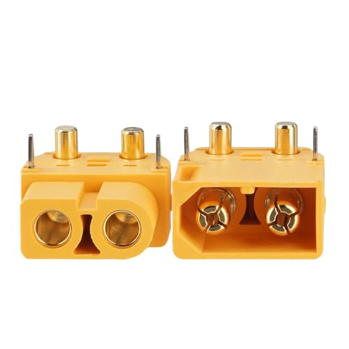 ELFCULB 10 Pairs Amass XT60PW Panel Mount Connectors for FPV Drones - color: 10 Pairs XT60PW
