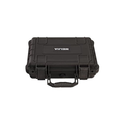 MEIJIA All Weather Waterproof Hard Camera Case,Hard Case,With Customized Fit Foam Included, Elegant Black,Fit for Drones,camera,lens (13.39"x11.61"x3.93") - size: 13.39" x 11.61" x 3.93"