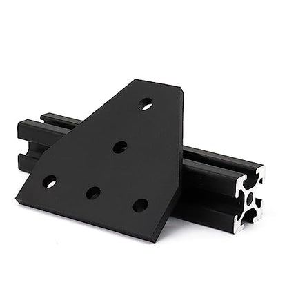 8 Sets 2020 Aluminum Extrusion Profile Hardware V T Slot Brackets - style: 8Pcs T Type Bracket with Bolt Nut
