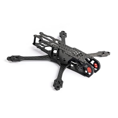 JeeFly 225mm FPV Drone Frame Carbon Fiber 5 inch Quadcopter Freestyle Frame Kit Lightweight X-Class Racing Chassis with Battery Strap (Drone Frame Only) - size: Drone Frame Only
