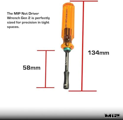 MIP 9603 5.5mm 7.0mm Metric Hex Nut Driver RC Tool Kit – Precision Grip Hex Screwdriver with Deep Socket for RC Car Repair, Made 100% in USA - style: Hex Nut Driver Tool Kit