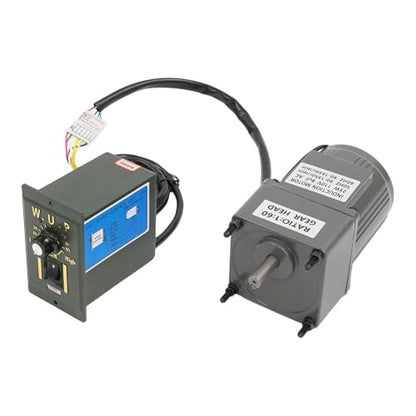 90-1650RPM 25W 60K Variable Speed AC Gear Motor with Controller & Bracket - color: 25W 60K, with Bracket