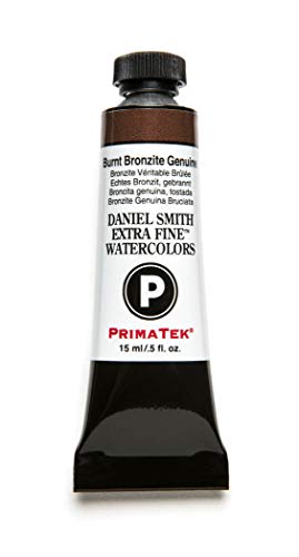 Daniel Smith Extra Fine Watercolor Paint, 15ml Tube, Burnt Bronzite Genuine, 284600204, 0.5 Fl Oz (Pack of 1) - color: Burnt Bronzite Genuine