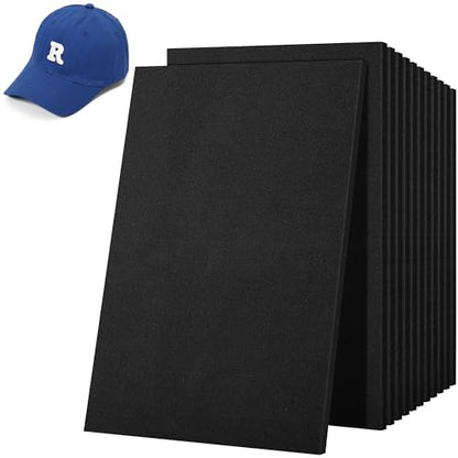 8 Pcs Embroidery Foam 3D Puff Foam, 3mm Thick EVA Foam Sheets for Crafts - color: Black - 8Pcs