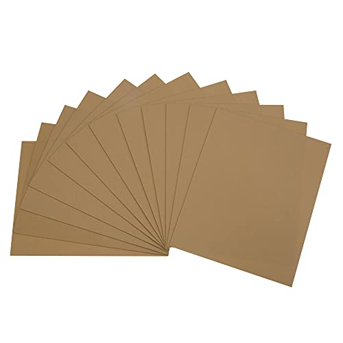 uxcell Light Brown EVA Foam Sheets 11 x 8 inch 1.7mm Thickness for Crafts DIY Projects, 12 Pcs - color: Light Brown