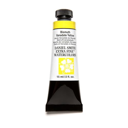 Daniel Smith Extra Fine Watercolor Paint, 15ml Tube, Bismuth Vanadate Yellow, 284600154 - color: Bismuth Vanadate Yellow