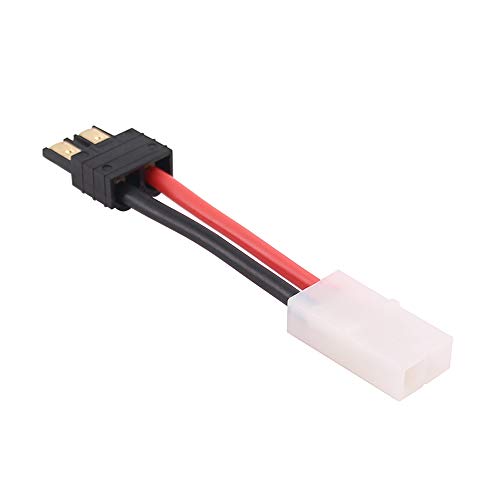 4pcs Compatible with Big Tamiya Female RC Connector Adapter with 14awg 5cm Wire(C88-4)