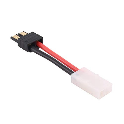 4pcs Compatible with Big Tamiya Female RC Connector Adapter with 14awg 5cm Wire(C88-4)