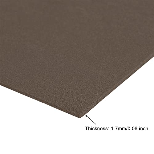 uxcell Dark Brown EVA Foam Sheets 11 x 8 inch 1.7mm Thickness for Crafts DIY Projects, 12 Pcs - color: Dark Brown