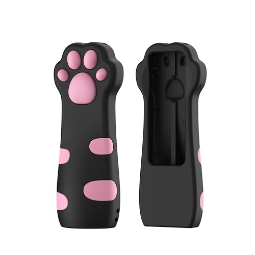 SIKAI CASE Silicone Case Fit Designed for Apple TV 4K 2021/2022 Siri Remote Protective Case with Shockproof Compatible with AirTag (Black Paw) - color: Black Paw