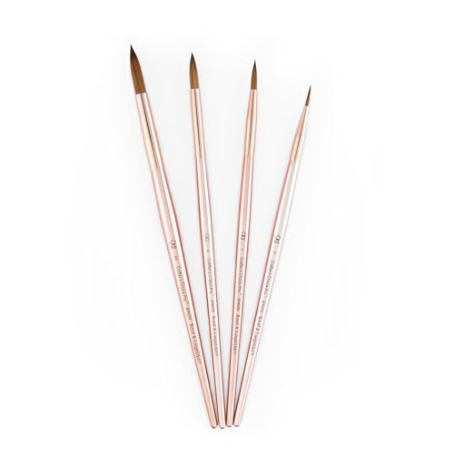 Royal & Langnickel Crafter's Choice Pro Synthetic Sable Round Craft Brush Set, 4pc - style: Round