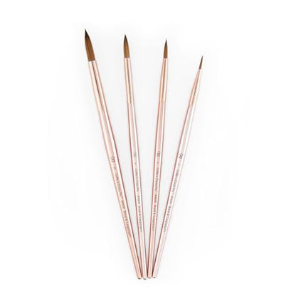 Royal & Langnickel Crafter's Choice Pro Synthetic Sable Round Craft Brush Set, 4pc - style: Round