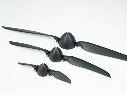 Viloga RC Folding Propeller 7×3 inch w/Spinner Size D32×H28mm, and Motor Shaft Diameter φ3.17 with Nylon Plastic Spinner for RC Plane Drone Remote Control Airplane (7×3, Shaft φ3.17) - size: 7×3, Shaft φ3.17