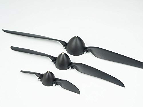 RC Folding Propeller 6" 7" 8" 9" 10" 11" 12" 13.5" 14" 15.5" 16.5" w/Different Spinner Size and Motor Shaft Diameter φ3.0 φ3.17 φ4.0 φ5.0 with Plastic Spiner Cap for RC Airplane (8×4.5, Shaft φ3.17) - size: 8×4.5, Shaft φ3.17