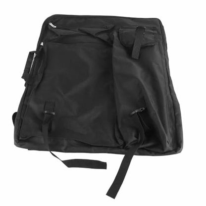 Canvas 4K Drawing Board Carrying Bag, Large Art Portfolio Case with Adjustable Shoulder Strap and Zipper Pockets, Black