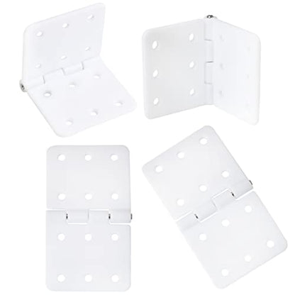 24PCS 16x29 mm Pinned Nylon Hinges RC Airplane Plane Parts Replacement Aircraft Fixed Wing Model