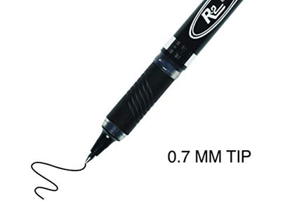 Inc. R2 Rollerball Pens - 0.7 mm Medium-Point Pen Set With Comfort Grip for School, Office, Writing, and Journaling, 12 Pack, Black Ink - style: Medium - 0.7 mm
