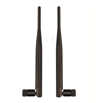 WiFi 6E Tri-Band 2.4GHz 5GHz 6GHz SMA Male Antenna, Compatible with WiFi Router Motherboard Camera PCI-E Network Card USB Adapter Security Camera Video 2-Pack 19.5cm Peak WiFi Antennas