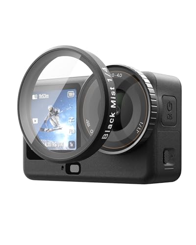 TELESIN Black Mist 1/4 Filter for DJI Osmo Action 6, HD Optical Glass - color: Action 6 Black Mist 1/4 Filter