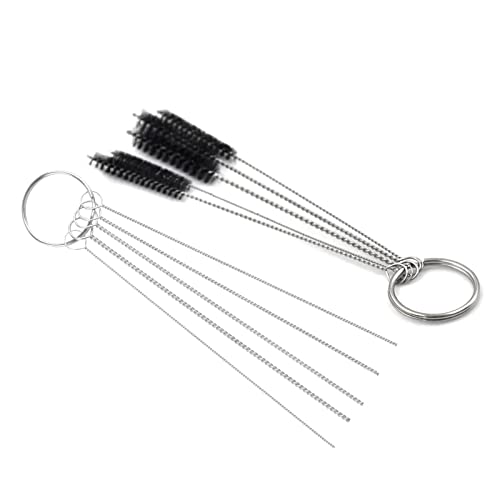 11 Packs Airbrush Cleaning Tools Needle Brush Cleaner with 5 Brushes for Cleaning Teensy Tiny Tubes Airbrushes