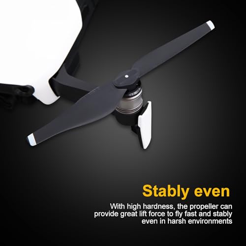 2 Pairs Drone Propellers Replacement, CW CCW Carbon Fiber Propeller Blades, Quick Release RC Drone Propeller Blades Quadcopter Accessory Replacement for Mavic Air Drone