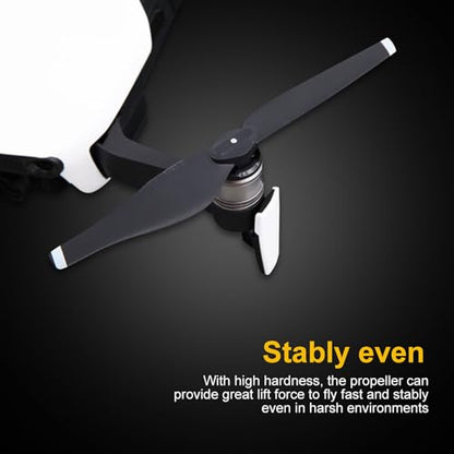 2 Pairs Drone Propellers Replacement, CW CCW Carbon Fiber Propeller Blades, Quick Release RC Drone Propeller Blades Quadcopter Accessory Replacement for Mavic Air Drone