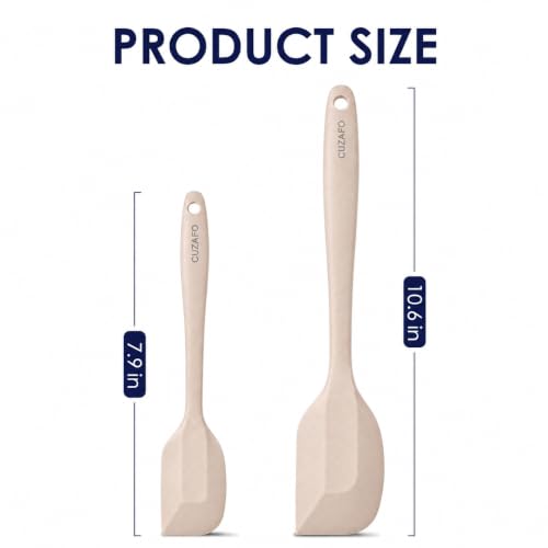 Silicone Spatula Turner Mixing Spatulas Set, Khaki - color: Khaki