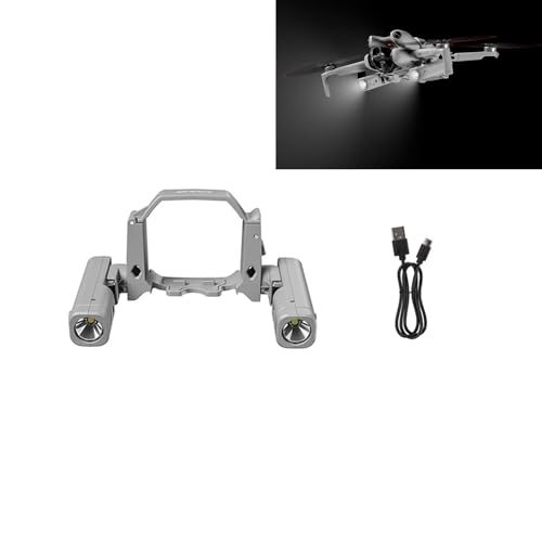 Mini4 Pro Drone Searchlight Night Light for DJI Mini 4 Pro Rechargeable Dual Light 360° Rotation Multiple Modes Night Flight Light