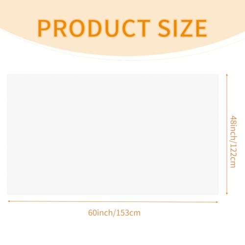 4 Pack White Waterproof Polyester Drop Cloths, 4 X 5 FT - color: White, size: 4 x 5 ft