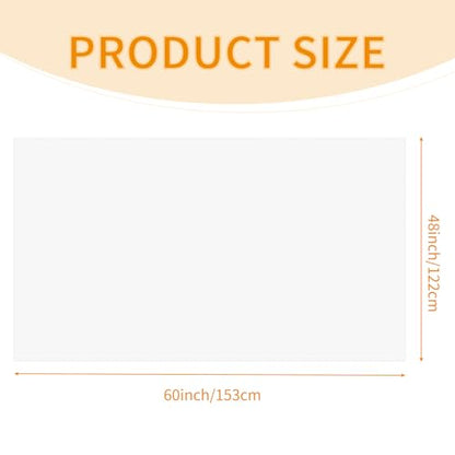 4 Pack White Waterproof Polyester Drop Cloths, 4 X 5 FT - color: White, size: 4 x 5 ft