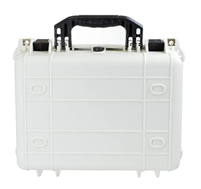 Eylar Standard 16" Gear, Equipment, Hard Camera Case Waterproof with Foam TSA Standards - color: White