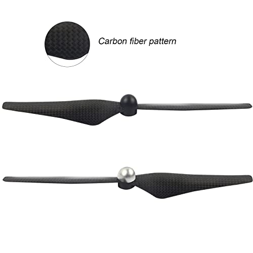 FLYPIG 9450 Carbon Fiber Self-Tightening Propellers, 2 Pairs - color: Black