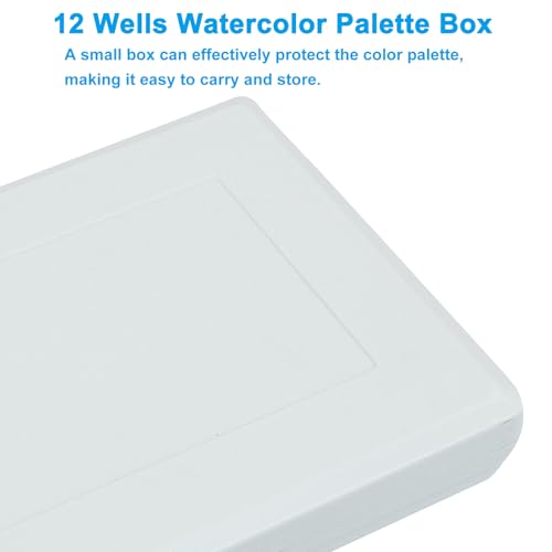 Piutouyar Portable Paint Palette Box for Watercolor, 12 Wells