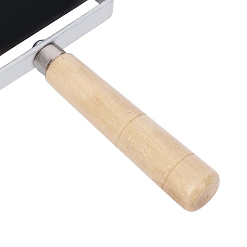 2Pcs Professional Rubber Roller Brayer,6cm Rubber Roller Brayer with Wooden Handle Ink Painting Printmaking Roller Art Stamping Tool