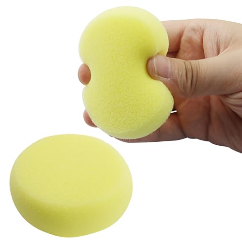 24 Pack Yellow Foam Pottery Sponges 2.82 Inch Round - size: 24 Pack