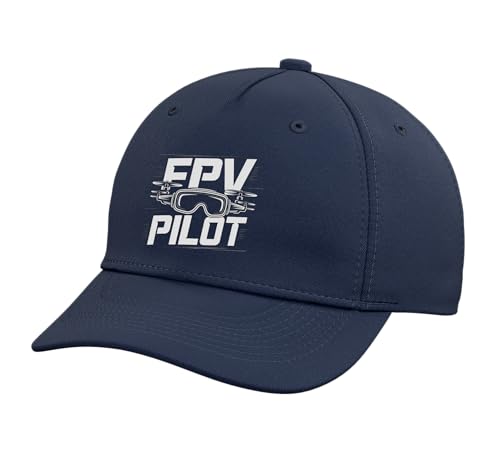 FPV Drone FPV Pilot Racing Freestyle Quad Rotor Adjustable Baseball Hat - color: Navy Blue