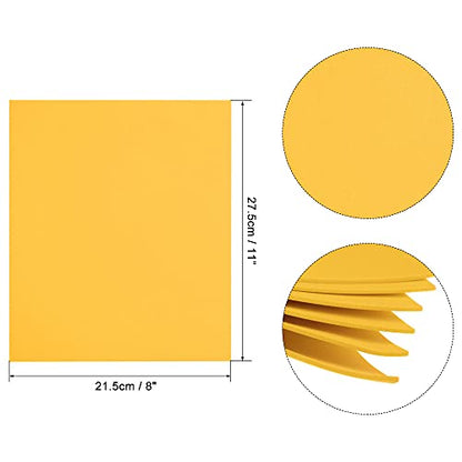 uxcell Yellow EVA Foam Sheets 11 x 8 inch 1.7mm Thickness for Crafts DIY Projects, 12 Pcs - color: Yellow