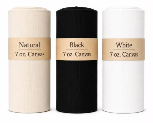 Sedona Designz 60" Wide Cotton Duck Canvas Fabric - 7oz Durable 100% Cotton (Natural, 10 Yards) - color: Natural, size: 10 Yards
