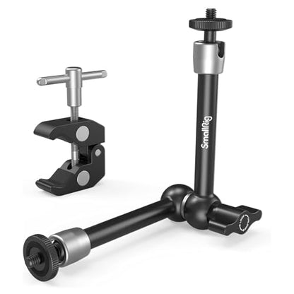 SMALLRIG 9.8 Inches Magic Arm Clamp Kit with 1/4" and 3/8" Threaded Holes - size: 9.8''+arm only