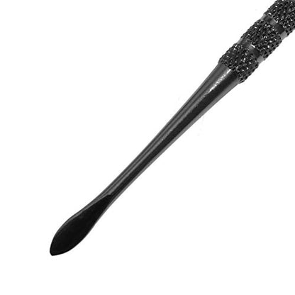 Maxmoral Engraving Tool Wax Carving Tool Set Stainless Steel Engraving Tool Sculpting Tool Spoon, Black - color: Black
