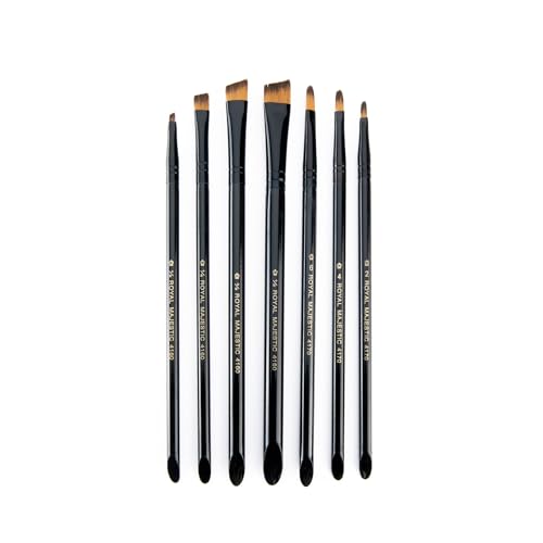 Royal & Langnickel Majestic Filbert and Angular Artist Brush Set, 7-piece - size: pillows 193
