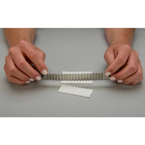 Sculpey 3-Piece Clay Blades, Rigid Wavy & Flexible Stainless-Steel Slicers