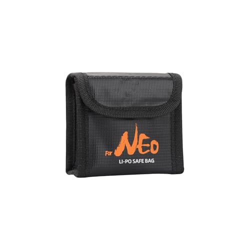 Lipo Battery Storage Bag Fireproof Explosionproof Bags for DJI Neo/Neo 2, Safe Lithium Battery Bag for Drone Batteries