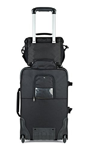 Lowepro LP37123, Nova 180 AW II Camera Bag, Waterproof, Customizable, Fits Pro-Depth DSLR with Lens, Compact Drone, 3-4 Additional Lenses, Flash, Black - color: Black